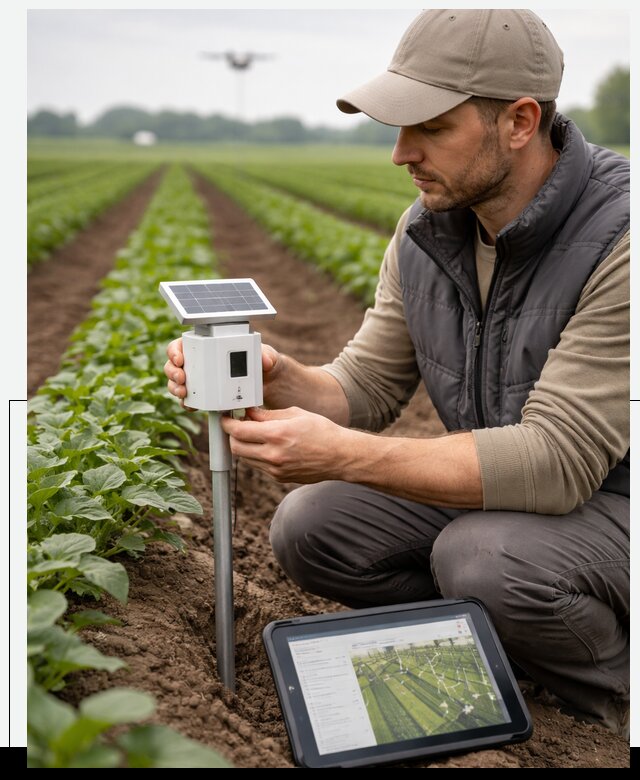 IoT мониторинг сельскохозяйственных полей и контроля в Новошахтинске