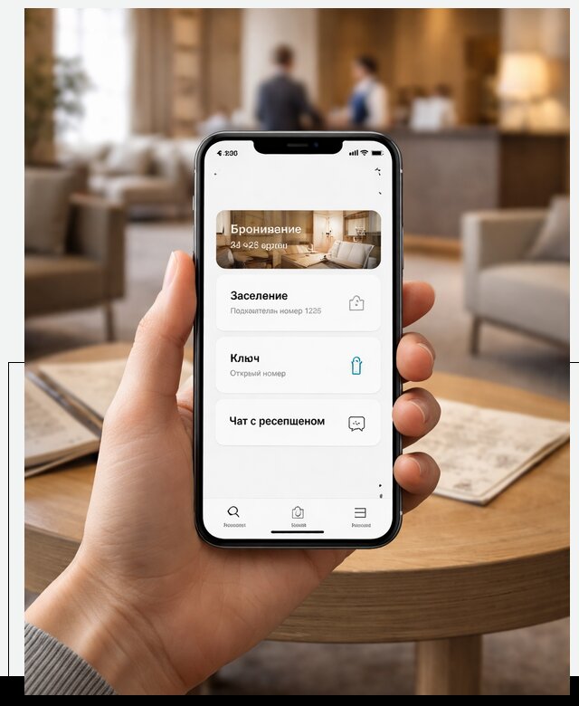Мобильное приложение для гостей отеля в Новошахтинске, управление сервисом
